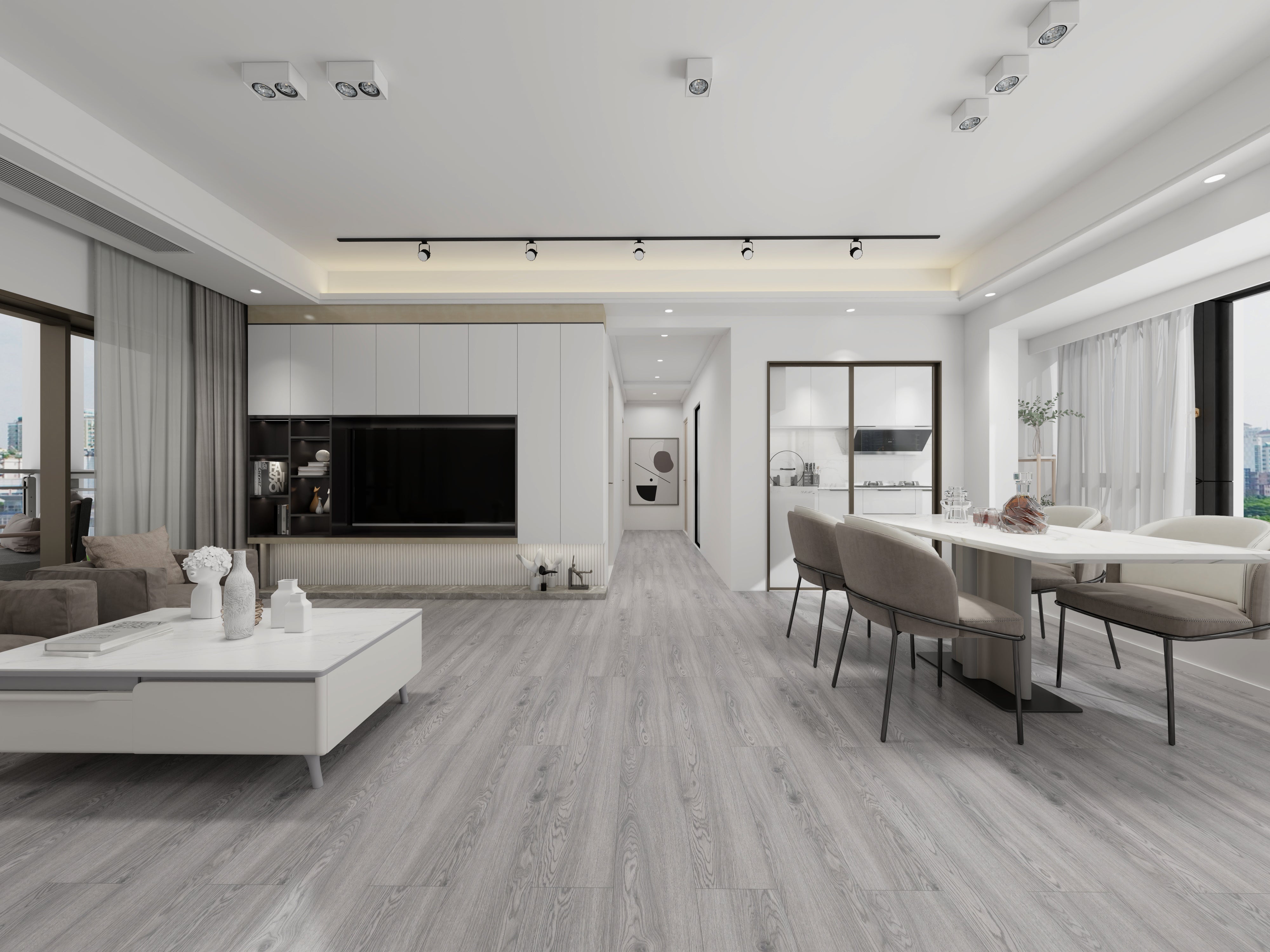 Jan Click - 8mm Laminate Flooring - Ash Grey