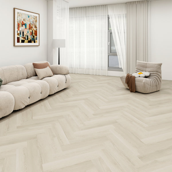 Jan Click - SPC Herringbone 6.5mm - Crescent Oak