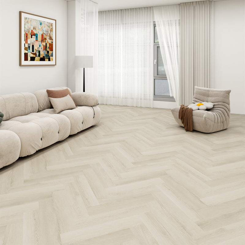 Jan Click - SPC Herringbone 6.5mm - Crescent Oak