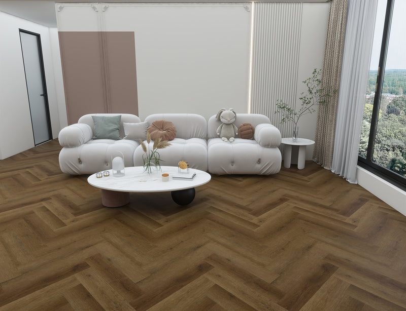 Jan Click - SPC Herringbone 6.5mm - Harvest Oak