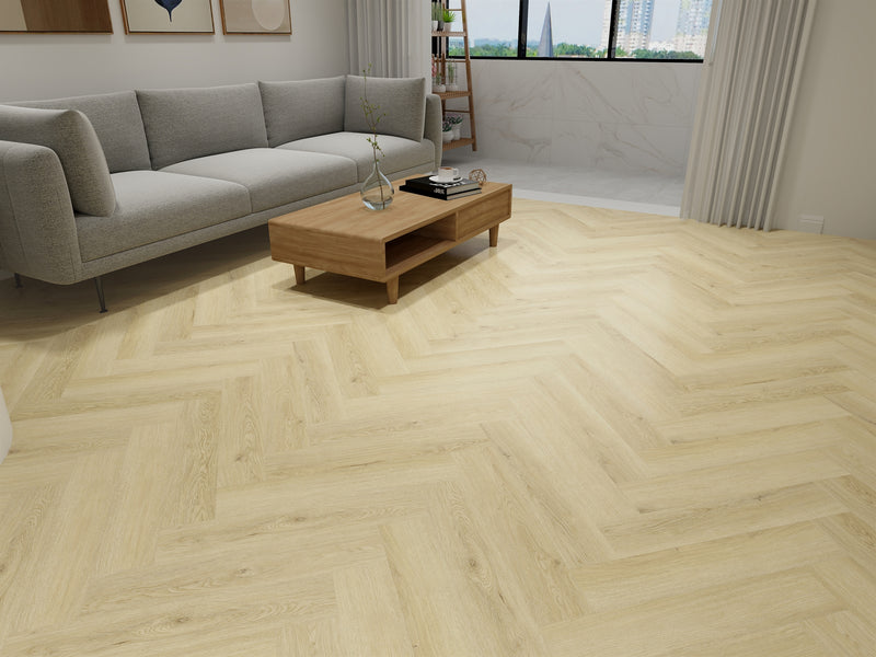 Jan Click - SPC Herringbone 6.5mm - Sanded Oak