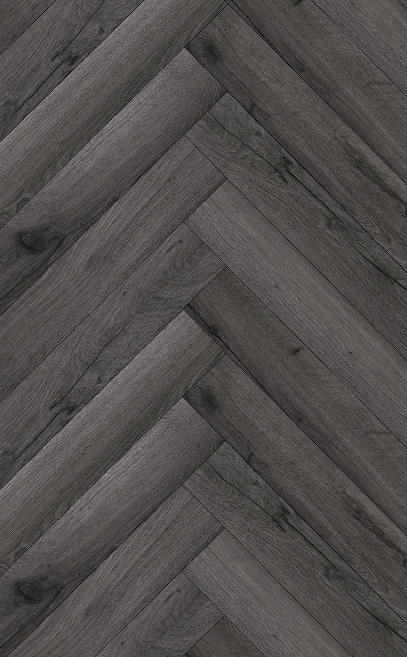 Herringbone - 12mm - Smoke Grey