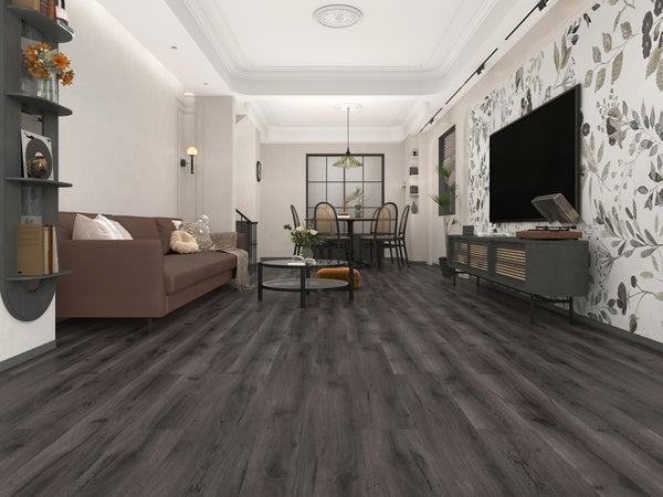 Jan Click - 8mm Laminate Flooring - Smoke Grey