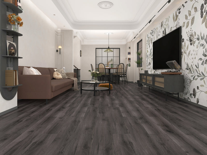 Jan Click - 8mm Laminate Flooring - Smoke Grey - Full Pallet Deal